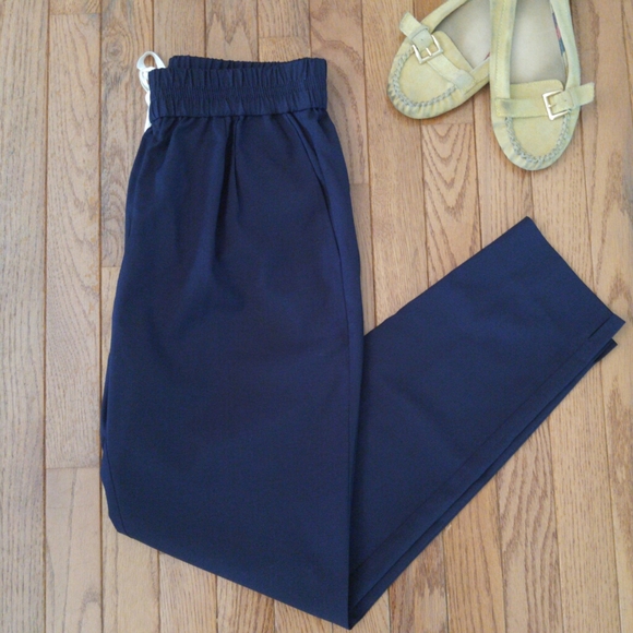 J.Crew Navy Dressy Jogger Slacks - Picture 4 of 8